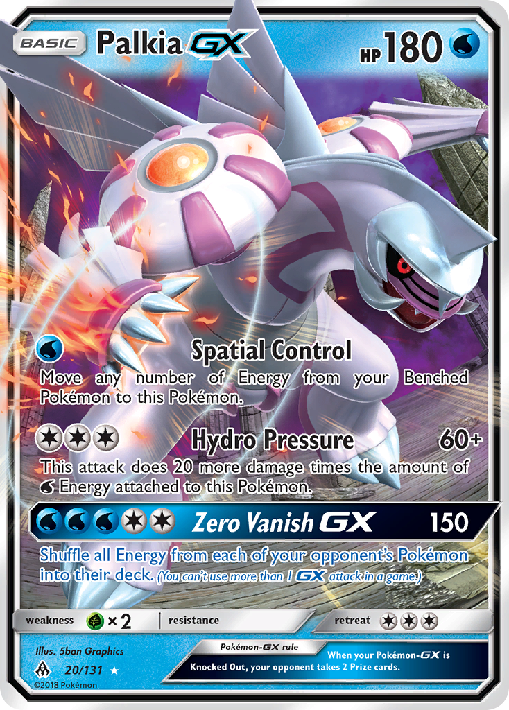 Palkia GX (20/131) [Sun & Moon: Forbidden Light] | Cracking-Singles