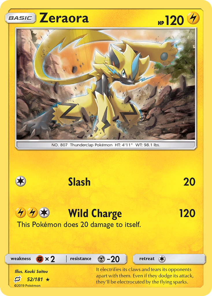 Zeraora (52/181) [Sun & Moon: Team Up] | Cracking-Singles