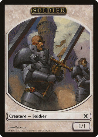 Soldier Token [Tenth Edition Tokens] | Cracking-Singles