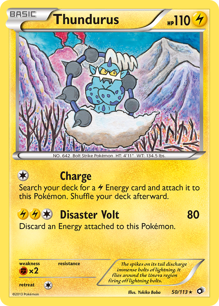 Thundurus (50/113) (Theme Deck Exclusive) [Black & White: Legendary Treasures] | Cracking-Singles