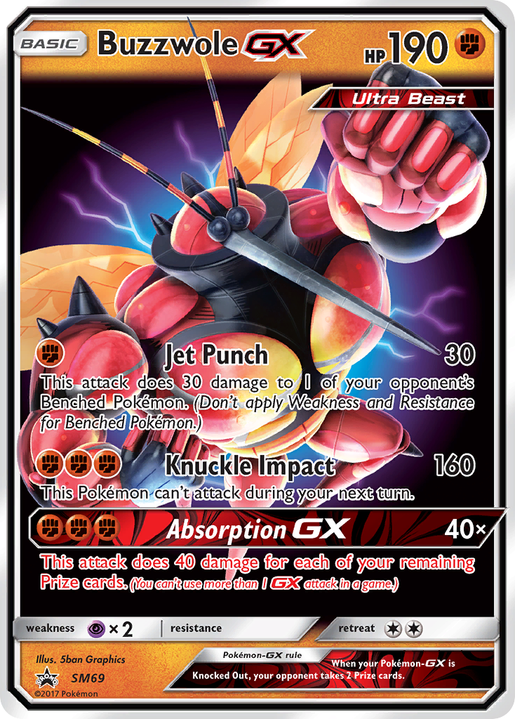 Buzzwole GX (SM69) [Sun & Moon: Black Star Promos] | Cracking-Singles