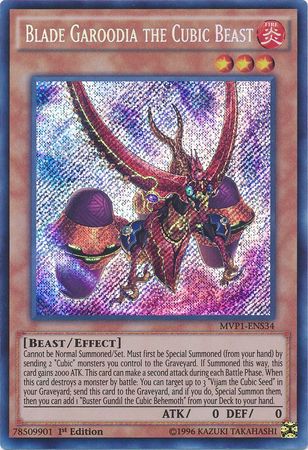 Blade Garoodia the Cubic Beast [MVP1-ENS34] Secret Rare | Cracking-Singles