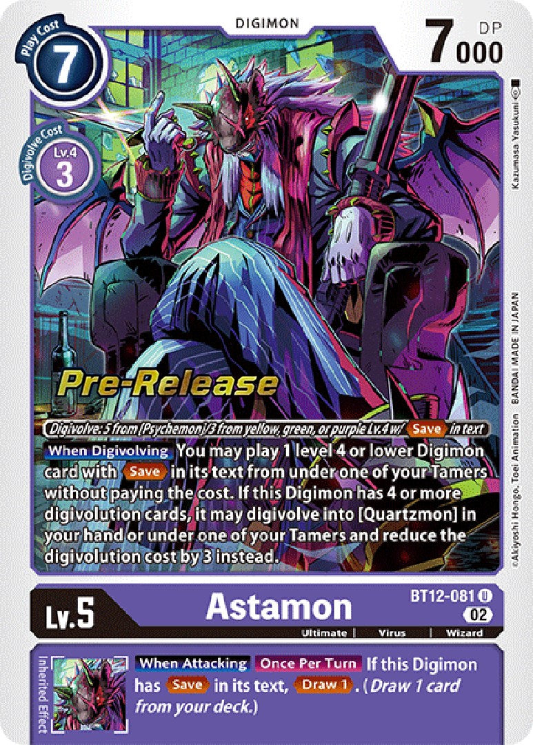 Astamon [BT12-081] [Across Time Pre-Release Cards] | Cracking-Singles