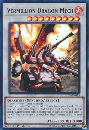 Vermillion Dragon Mech [DUDE-EN015] Ultra Rare | Cracking-Singles