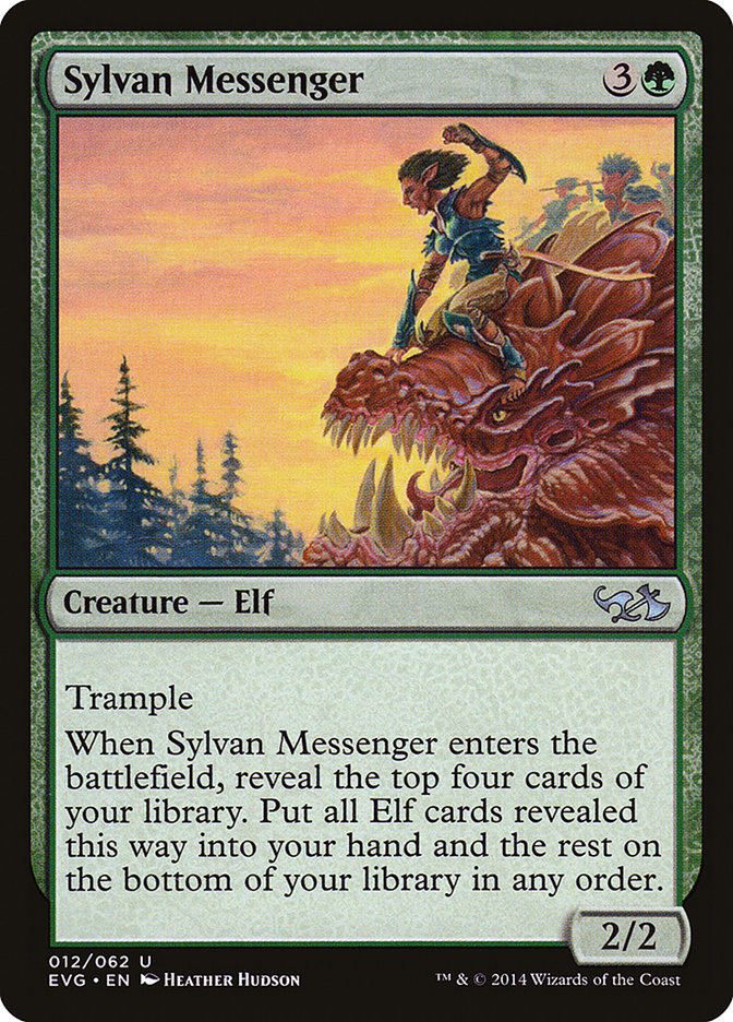 Sylvan Messenger (Elves vs. Goblins) [Duel Decks Anthology] | Cracking-Singles