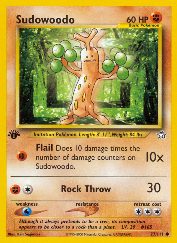 Sudowoodo (77/111) [Neo Genesis 1st Edition] | Cracking-Singles