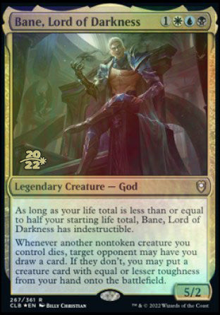 Bane, Lord of Darkness [Commander Legends: Battle for Baldur's Gate Prerelease Promos] | Cracking-Singles