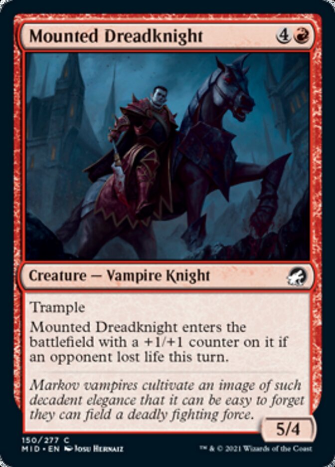 Mounted Dreadknight [Innistrad: Midnight Hunt] | Cracking-Singles