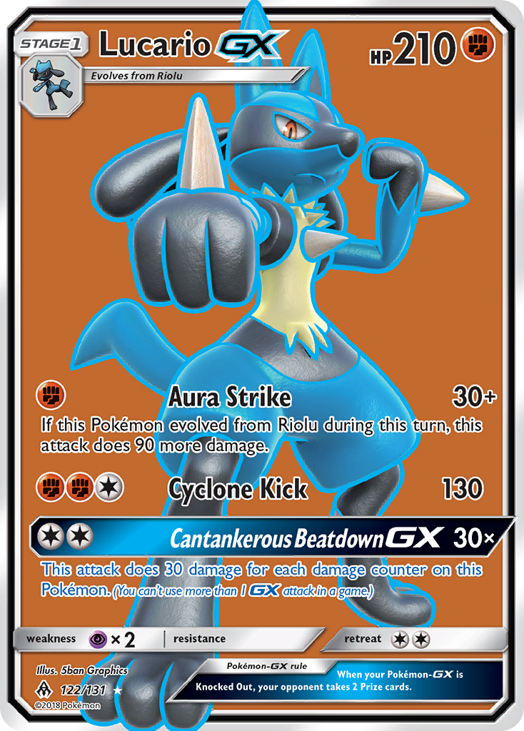 Lucario GX (122/131) [Sun & Moon: Forbidden Light] | Cracking-Singles