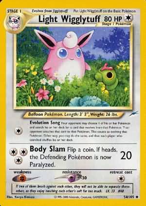 Light Wigglytuff (54/105) [Neo Destiny Unlimited] | Cracking-Singles