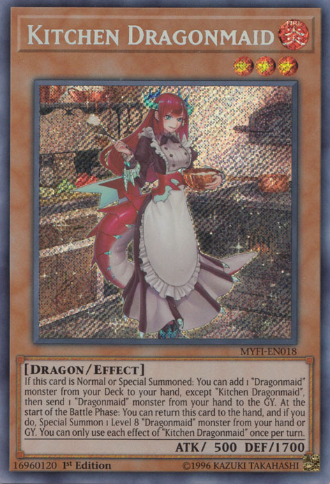 Kitchen Dragonmaid [MYFI-EN018] Secret Rare | Cracking-Singles