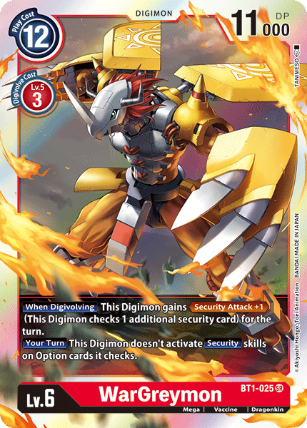 WarGreymon [BT1-025] [Release Special Booster Ver.1.0] | Cracking-Singles