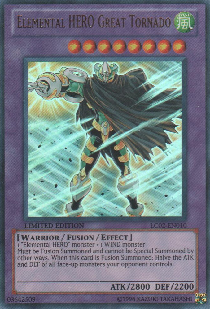 Elemental HERO Great Tornado [LC02-EN010] Ultra Rare | Cracking-Singles