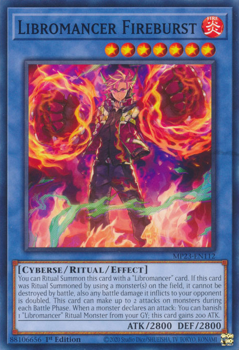 Libromancer Fireburst [MP23-EN112] Rare | Cracking-Singles