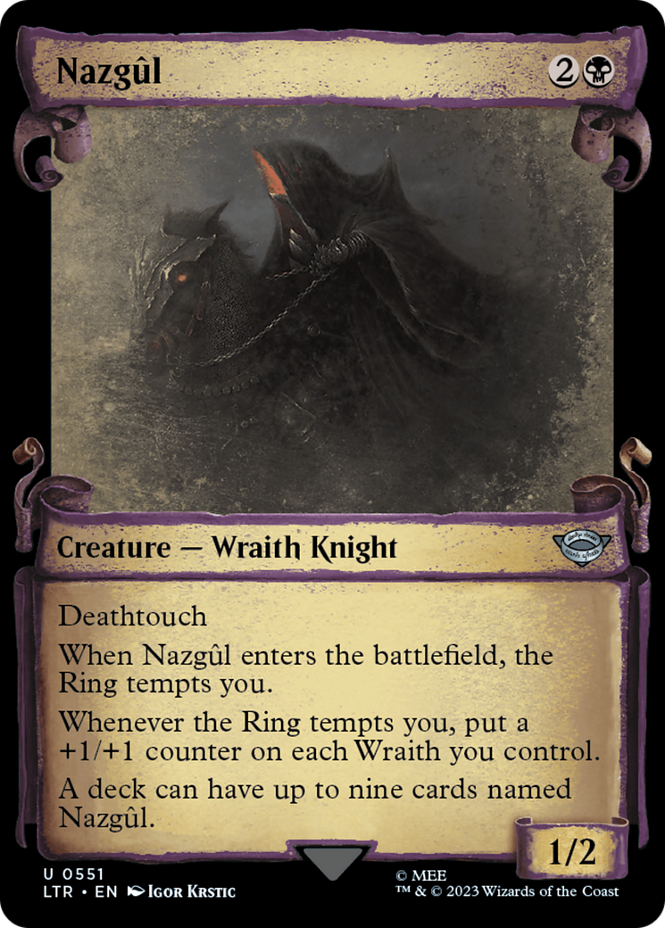 Nazgul (0551) [The Lord of the Rings: Tales of Middle-Earth Showcase Scrolls] | Cracking-Singles