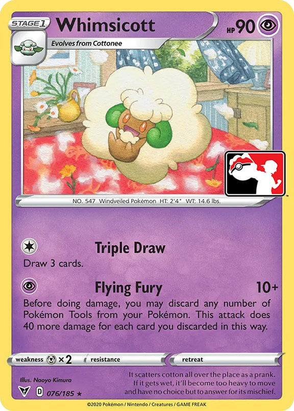 Whimsicott (076/185) [Prize Pack Series One] | Cracking-Singles