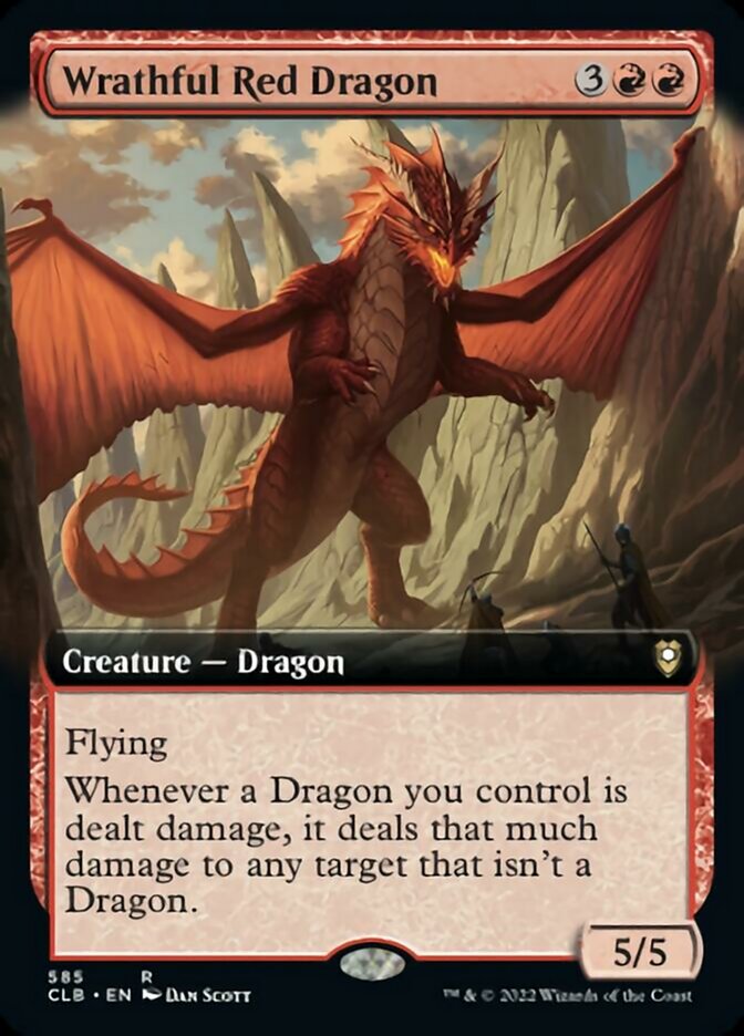 Wrathful Red Dragon (Extended Art) [Commander Legends: Battle for Baldur's Gate] | Cracking-Singles