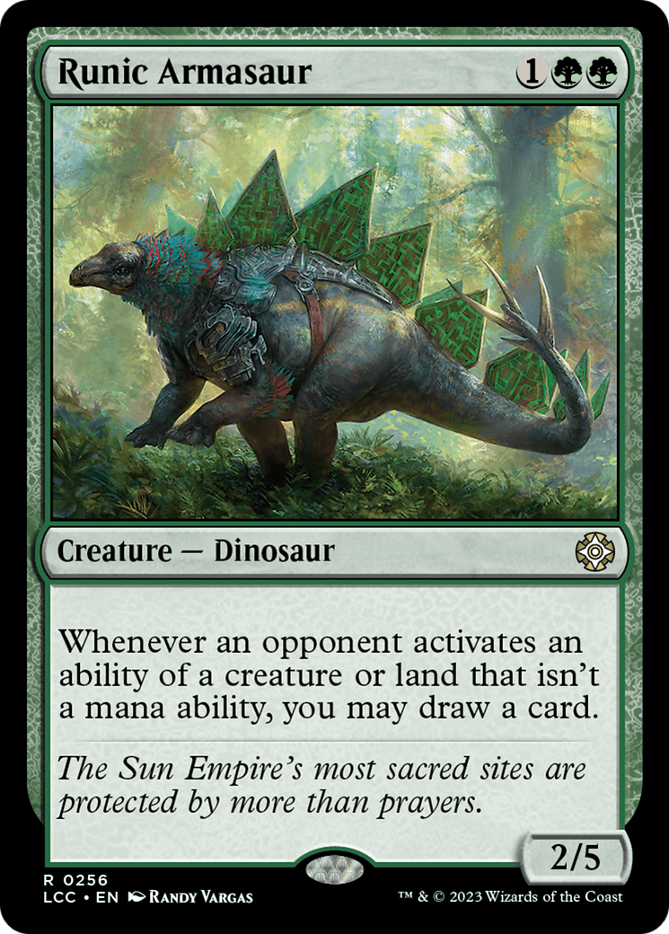 Runic Armasaur [The Lost Caverns of Ixalan Commander] | Cracking-Singles