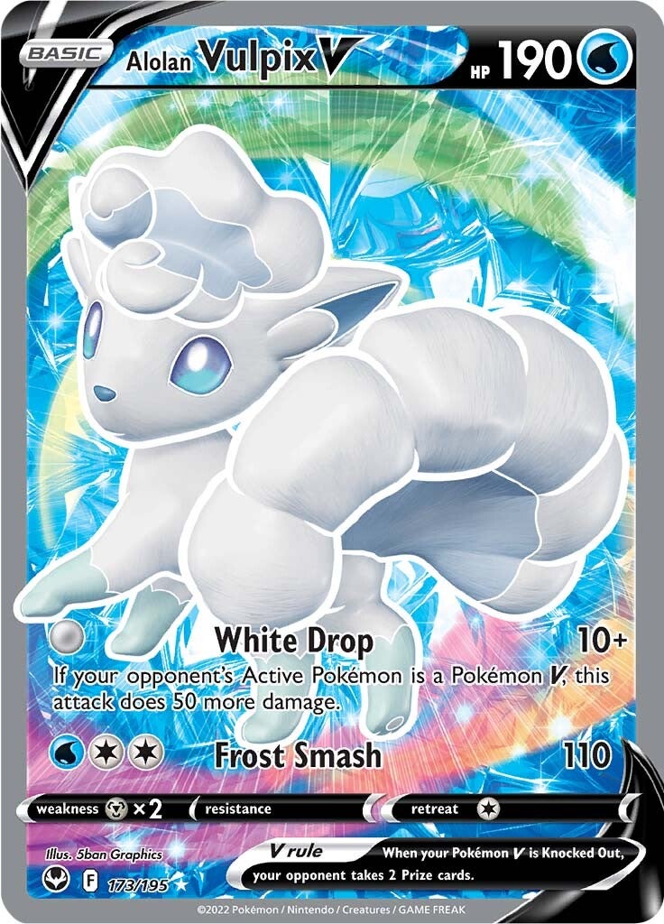 Alolan Vulpix V (173/195) [Sword & Shield: Silver Tempest] | Cracking-Singles