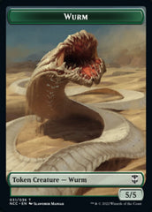 Elf Warrior // Wurm Double-sided Token [Streets of New Capenna Commander Tokens] | Cracking-Singles