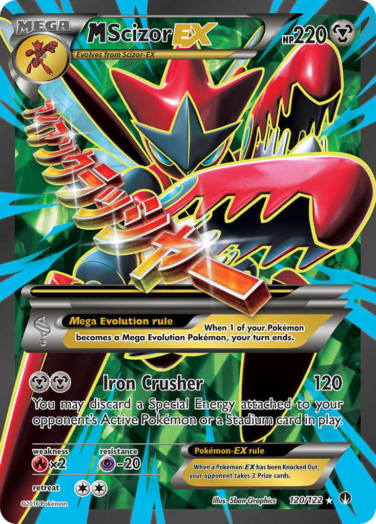 M Scizor EX (120/122) [XY: BREAKpoint] | Cracking-Singles