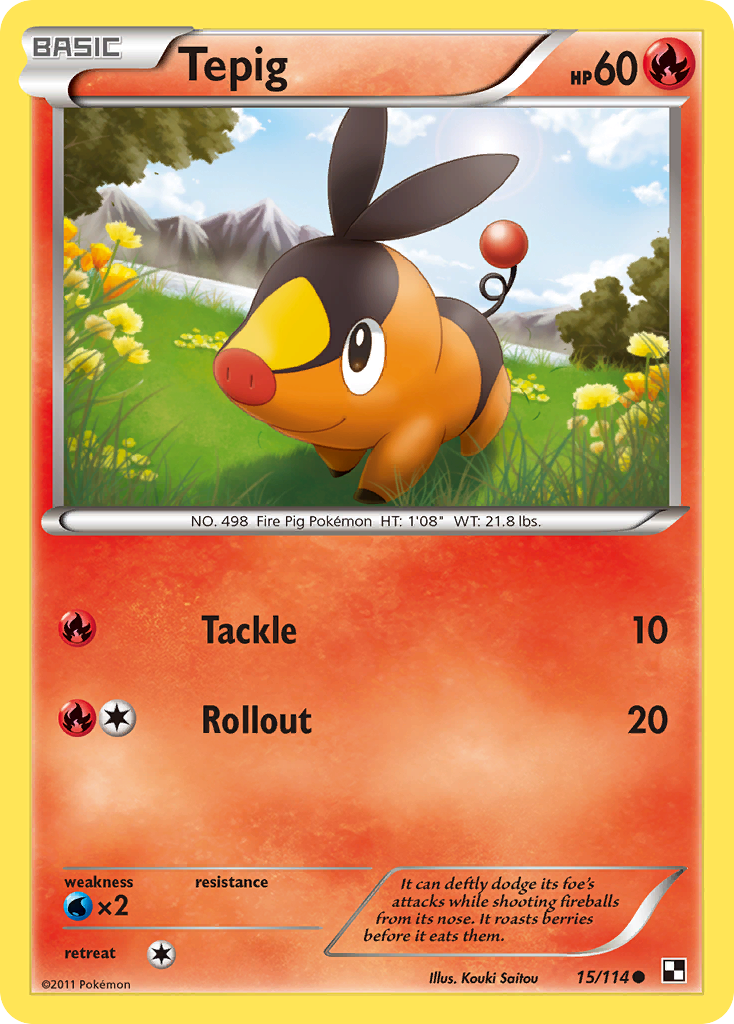 Tepig (15/114) [Black & White: Base Set] | Cracking-Singles