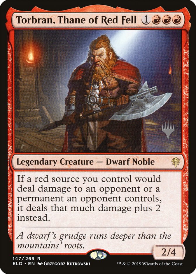 Torbran, Thane of Red Fell (Promo Pack) [Throne of Eldraine Promos] | Cracking-Singles