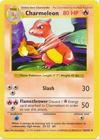 Charmeleon (24/102) [Base Set Shadowless Unlimited] | Cracking-Singles