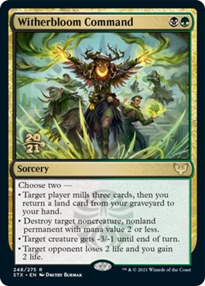 Witherbloom Command [Strixhaven: School of Mages Prerelease Promos] | Cracking-Singles