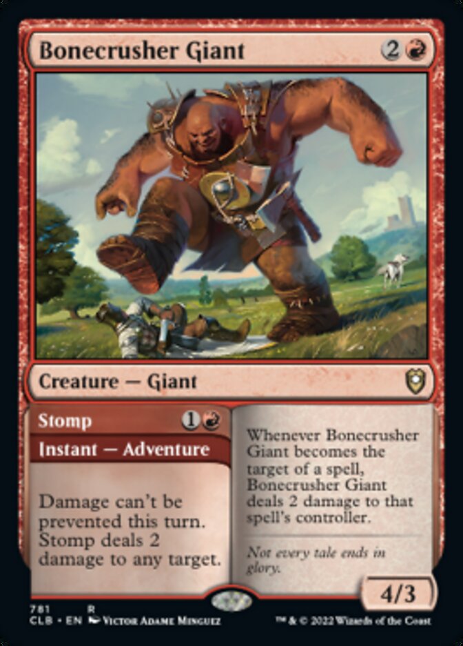 Bonecrusher Giant // Stomp [Commander Legends: Battle for Baldur's Gate] | Cracking-Singles