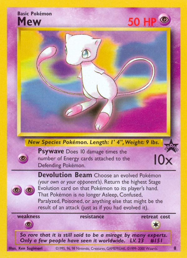 Mew (8) [Wizards of the Coast: Black Star Promos] | Cracking-Singles