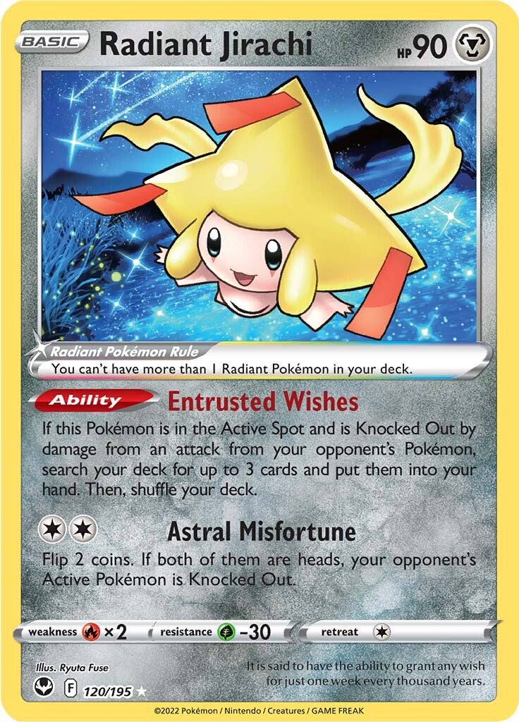 Radiant Jirachi (120/195) [Sword & Shield: Silver Tempest] | Cracking-Singles