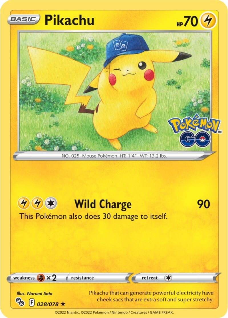 Pikachu (028/078) [Pokémon GO] | Cracking-Singles