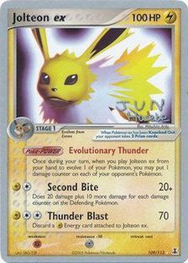 Jolteon ex (109/113) (Flyvees - Jun Hasebe) [World Championships 2007] | Cracking-Singles