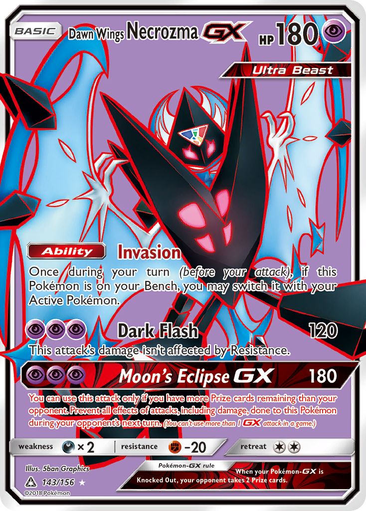 Dawn Wings Necrozma GX (143/156) [Sun & Moon: Ultra Prism] | Cracking-Singles