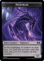 Nightmare // Food (0011) Double-Sided Token [Wilds of Eldraine Tokens] | Cracking-Singles