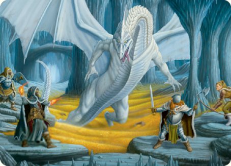 Cave of the Frost Dragon Art Card [Dungeons & Dragons: Adventures in the Forgotten Realms Art Series] | Cracking-Singles