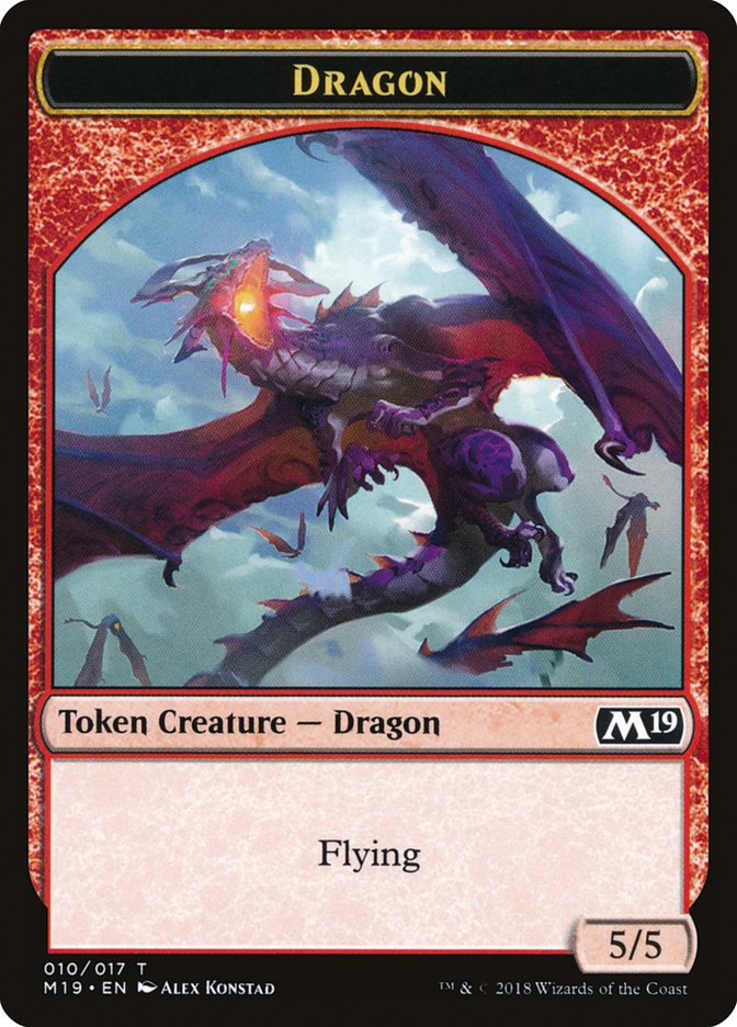 Dragon (010/017) [Core Set 2019 Tokens] | Cracking-Singles