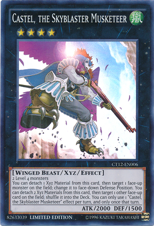 Castel, the Skyblaster Musketeer [CT12-EN006] Super Rare | Cracking-Singles