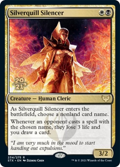 Silverquill Silencer [Strixhaven: School of Mages Prerelease Promos] | Cracking-Singles