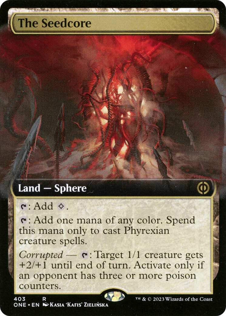 The Seedcore (Extended Art) [Phyrexia: All Will Be One] | Cracking-Singles