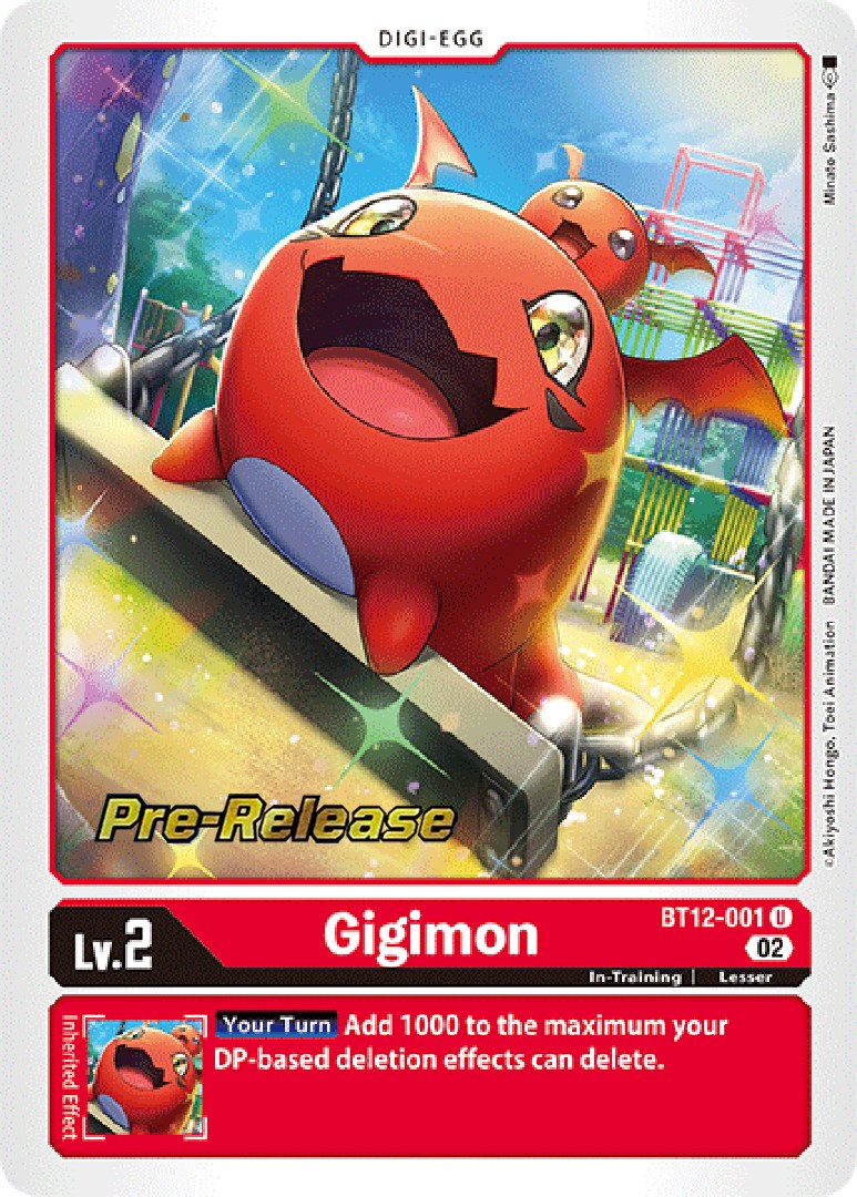 Gigimon [BT12-001] [Across Time Pre-Release Cards] | Cracking-Singles