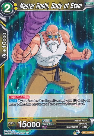 Master Roshi, Body of Steel [BT12-096] | Cracking-Singles