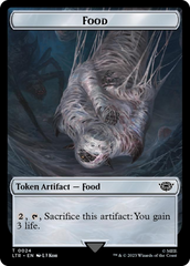 Tentacle // Food (0024) Double-Sided Token (Surge Foil) [The Lord of the Rings: Tales of Middle-Earth Tokens] | Cracking-Singles