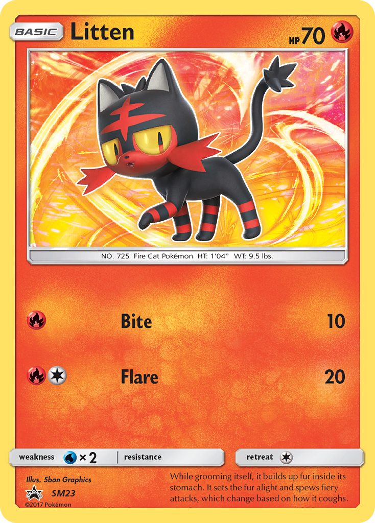 Litten (SM23) [Sun & Moon: Black Star Promos] | Cracking-Singles