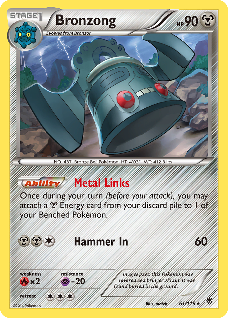 Bronzong (61/119) [XY: Phantom Forces] | Cracking-Singles