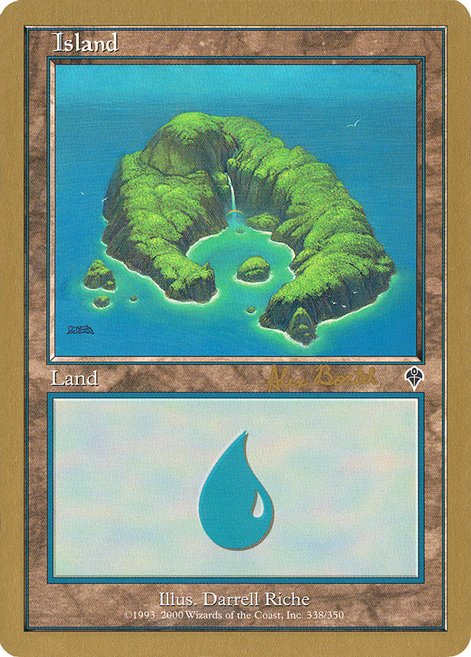 Island (ab338) (Alex Borteh) [World Championship Decks 2001] | Cracking-Singles