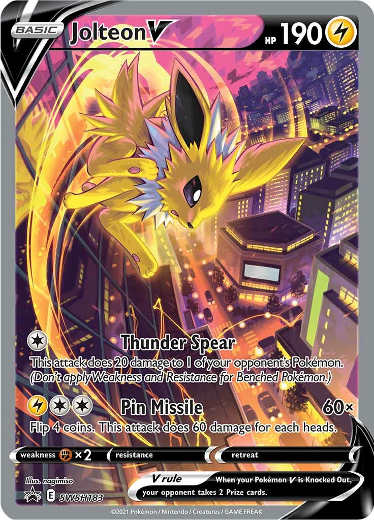 Jolteon V (SWSH183) [Sword & Shield: Black Star Promos] | Cracking-Singles