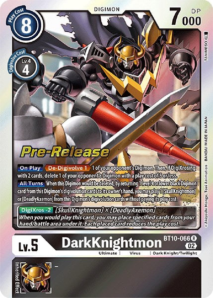 DarkKnightmon [BT10-066] [Xros Encounter Pre-Release Cards] | Cracking-Singles