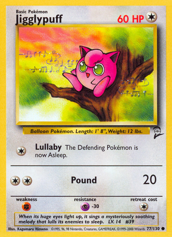 Jigglypuff (77/130) [Base Set 2] | Cracking-Singles